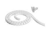 Kabel Organisering - Deltaco Nylon cable cover 10m white - LDR05