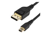 Skærmkabel - StarTech.com VESA Mini DisplayPort to DisplayPort 1.4 - 2m  - Black - DP14MDPMM2MB