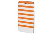 Mobil - Covers & Cases - Hama "Stripes" Booklet Case for Apple iPhone 6/6s orange/white - 138292