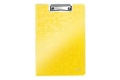 Mapper og Clipboards - Leitz Clipboard med forside WOW A4 Gul - 4199-00-16