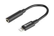 Skærmkabel - BOYA BY-K3 - Lightning to headphone jack adapter - 6 cm - BY-K3
