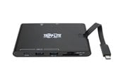 Dockingstation - Tripp Lite USB-C Laptop Docking Station - HDMI VGA GbE 4K @ 30 Hz Thunderbolt 3 USB-A USB-C PD Charging 3.0 Black - docking station - USB-C 3.1 / Thunderbolt 3 - VGA HDMI - GigE - U442-DOCK3-B