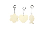 Hobby artikler - Creativ Company Decorate your Wooden Keychain 3pcs. - 576841