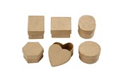 Kreativitet & Hobbyartikler - Creativ Company Storage boxes Papier maché Small 6pcs. - 268003