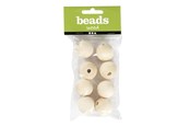 Kreativitet & Hobbyartikler - Creativ Company Wooden Beads Ø 25mm 8pcs. - 566700