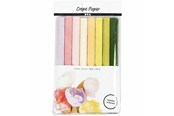 Kreativitet & Hobbyartikler - Creativ Company Crepe Paper Pastel Colors 8 Sheets - 209001