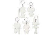 Kreativitet & Hobbyartikler - Creativ Company Fabric Animals Keychain 5pcs. - 49503