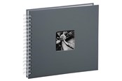 Fotoalbum & -arkivering - Hama "Fine Art" Spiral Album 28 x 24 cm 50 White Pages grey - 2112