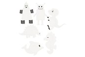 Kreativitet & Hobbyartikler - Creativ Company Embroidery figures Animals and Robots 18 pcs. - 21951