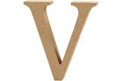 Kreativitet & Hobbyartikler - Creativ Company Letter V MDF 8cm 1pc. - 56381