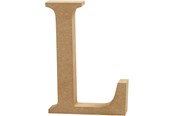 Kreativitet & Hobbyartikler - Creativ Company Letter L MDF 8cm 1pc. - 56371