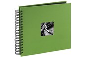 Fotoalbum & -arkivering - Hama "Fine Art" Spiral Album 28 x 24 cm 50 Black Pages apple green - 94875