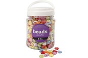 Kreativitet & Hobbyartikler - Creativ Company Heart Beads in Jar 700ml - 69702