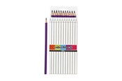 Skrive- og Tegneværktøjer - Creativ Company Colortime colouring pencils - Purple 12pcs. - 38575