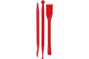 Kreativt Legetøj - Creativ Company Modeling tools Red 3pcs. - 78266