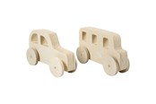 Trælegetøj - Creativ Company Wooden Cars 2pcs. - 59223