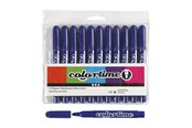 Skrive- og Tegneværktøjer - Creativ Company Colortime Tusch Markers Blue 12 pcs. - 37355