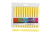 Skrive- og Tegneværktøjer - Creativ Company Lemon yellow Jumbo markers 12pcs. - 37337