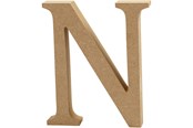 Kreativitet & Hobbyartikler - Creativ Company Letter N MDF 8cm 1pc. - 56373