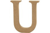 Kreativitet & Hobbyartikler - Creativ Company Letter U MDF 8cm 1pc. - 56380
