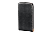 Mobil - Covers & Cases - Hama Mobil Bag for HTC Salsa Flip-Front Black Leather - 106578