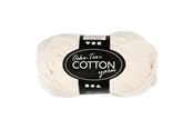 Garn & Tilbehør - Creativ Company Cotton yarn Off-White 50gr 170m - 431030
