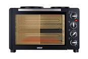 Mikro/miniovn - Unold 68885 All in One - electric oven with hot plates - black - 68885