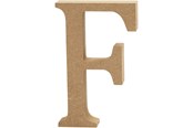 Kreativitet & Hobbyartikler - Creativ Company Letter F MDF 13cm 1pc. - 56315
