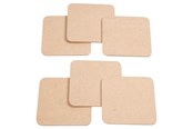 Kreativitet & Hobbyartikler - Creativ Company Coasters MDF 6pcs. - 557610