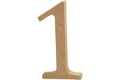 Kreativitet & Hobbyartikler - Creativ Company Number 1 MDF 13cm 1pc. - 56339