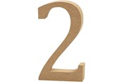 Kreativitet & Hobbyartikler - Creativ Company Number 2 MDF 13cm 1pc. - 56340