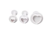 Kreativitet & Hobbyartikler - Creativ Company Cutouts with Stamp Heart 3pc. - 782874