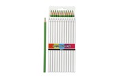Skrive- og Tegneværktøjer - Creativ Company Triangular colored pencils - Light green 12pcs. - 38578