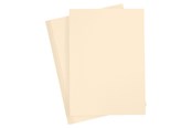 Papir, Fotopapir og Etiketter - Creativ Company Colored Cardboard Sand color A4 20 sheets - 21128