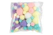 Kreativitet & Hobbyartikler - Creativ Company Pom-poms Pastel colours 62gr. - 518950