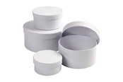 Kreativitet & Hobbyartikler - Creativ Company Round Cardboard Boxes 4 sizes - 264010
