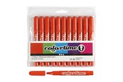 Hobby artikler - Creativ Company Dark orange Jumbo markers 12pcs. - 37351
