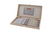 Køkkenredskaber - Jean Dubost Knive hvidt 2,5mm, 6stk Laguiole - JL0060084L01017