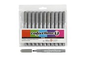 Hobby artikler - Creativ Company Gray Jumbo pens 12pcs. - 37361
