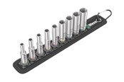 Værktøj - Wera Belt A Deep 1 socket set 1/4" drive 9 pieces - 05004525001