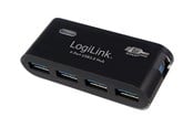 USB hub - LogiLink USB 3.0 hub 4-port black USB hub - USB 3.2 - 4 ports - Sort - UA0170