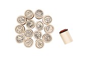 Kreativitet & Hobbyartikler - Creativ Company Deco Art Stamps Smiley Face 15pcs. - 28581