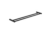 Badeværelsestilbehør - Saniscan Interio Home håndklædestang, dobbelt 60x12cm, mat sort - IH40550