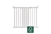 Baby Udstyr - BabyDan FlexiFit sikkerhedsgitter træ, hvid, 69-106,5 cm - 500797