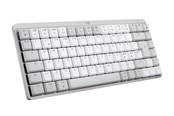 Tastatur - Logitech MX Mechanical Mini for Mac - Minimalist Wireless Illuminated Performance Keyboard Pale Grey - US - Tastatur - Amerikansk engelsk - Grå - 920-010799