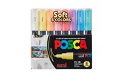 Skrive- og Tegneværktøjer - POSCA marker sæt Soft farver, PC-1M 8 ass. - 401611