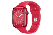 Smartwatch, Sportsur & Aktivitetstracker - Apple Watch Series 8 GPS 45mm (PRODUCT)RED Aluminium Case with (PRODUCT)RED Sport Band *DEMO* - MNP43DH/A