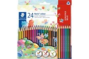 Skrive- og Tegneværktøjer - Staedtler Noris Triangular color pencils assorted colours 18+6 - 187 C18P1