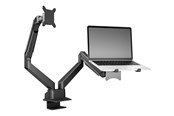 Skærmholder - Multibrackets M VESA Gas Lift Arm Dual Arm w. Laptop Holder - 7350105211881