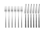 Borddækning - Gense Steak cutlery Fuga 12 pcs Matt/White steel - 23828